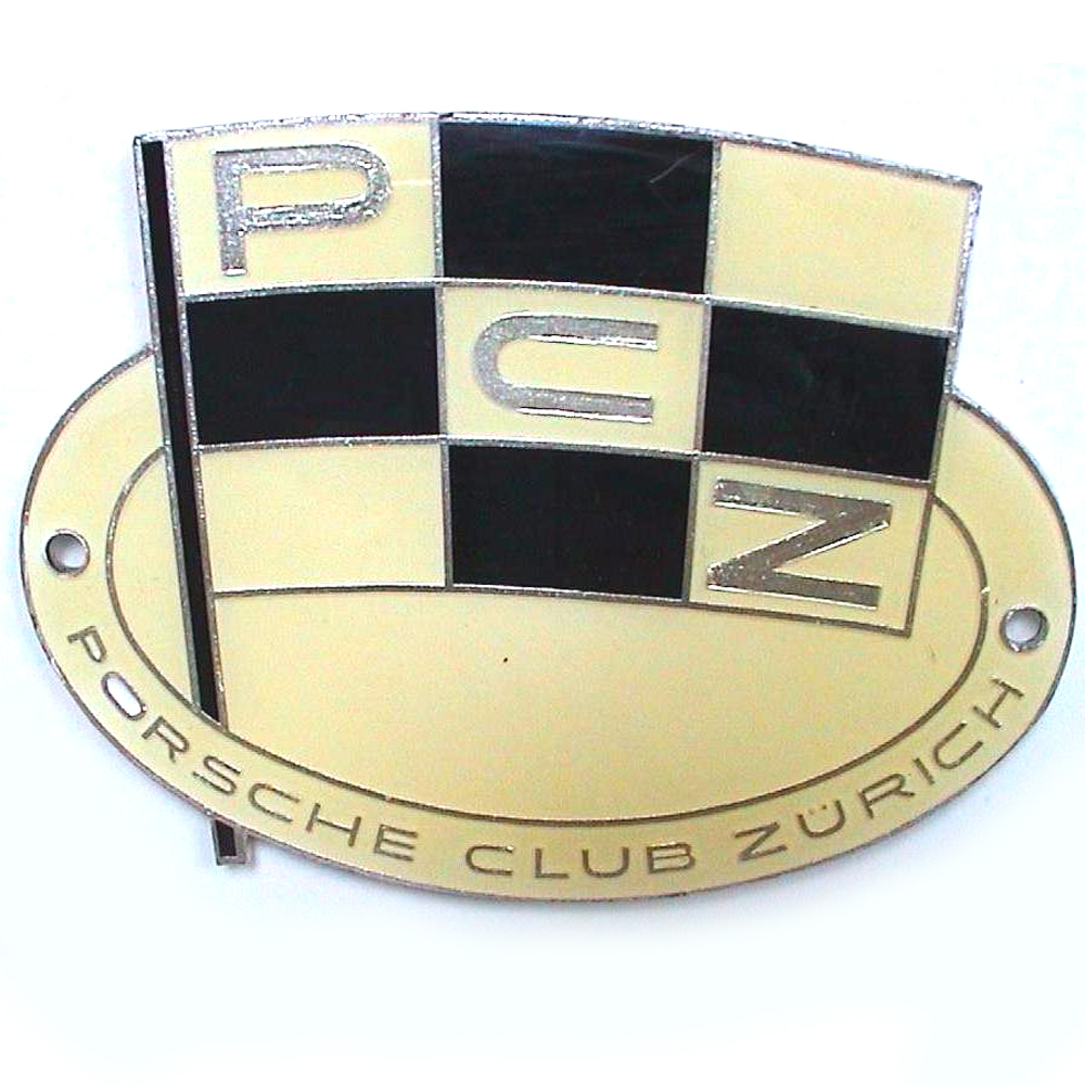 Porsche Club of Zurich car badge